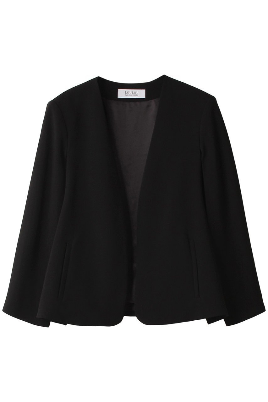 【アルアバイル/allureville】の【Loulou Willoughby】リトルブラックケープJK A 人気、トレンドファッション・服の通販 founy(ファニー) ファッション Fashion レディースファッション Fashion for Women アウター Coat / Outerwear Collection レディースジャケット・軽アウター Jackets オケージョン Occasion Wear ジャケット Jacket, Outerwear スリット Slit, Slit Detail ビジネス 仕事 通勤 Business / Work / Commuting other-1|ID: prp329100003833751 ipo3291000000035580917