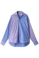 【サードマガジン/THIRD MAGAZINE】のカラーブロックシャツ 人気、トレンドファッション・服の通販 founy(ファニー) ファッション Fashion レディースファッション Fashion for Women トップス・カットソー Cut & Sew Tops シャツ・ブラウス・オフィスカジュアル Elegant Blouses & Button-Ups スリーブ Sleeve, Long Sleeve / Short Sleeve パープル Purple, Violet ブロッキング Color Blocking, Panel Design ブロック Block, Solid Block Pattern ロング Long, Long-Length ワンポイント One Point, Statement Accent 長袖 Long Sleeve, Full Sleeve |ID:prp329100003833775