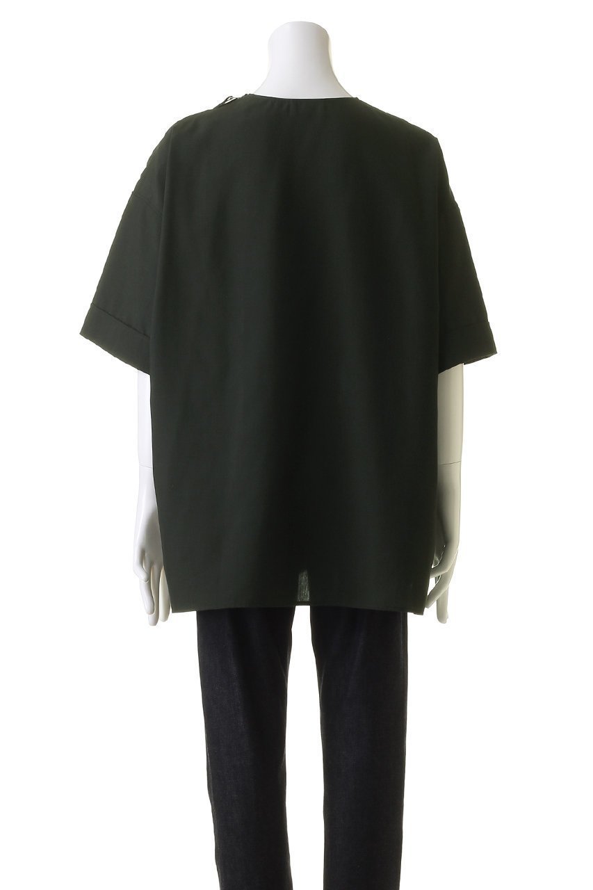 【ザ リラクス/THE RERACS / MEN】の【MEN】ショートスリーブサイドジッププルオーバーシャツ 人気、トレンドファッション・服の通販 founy(ファニー) 　ファッション　Fashion　メンズファッション　Fashion for Men　トップス・カットソー　Cut & Sew Tops　メンズシャツ　Shirts　サイドジップ　Side Zip, Side Zipper　ショルダー　Shoulder, Shoulder Strap　ショート　Short, Short Length　シンプル　Simple, Minimal　スリーブ　Sleeve, Long Sleeve / Short Sleeve　ドロップ　Drop Shoulder, Dropped Style　other-4|ID: prp329100003833797 ipo3291000000032920801
