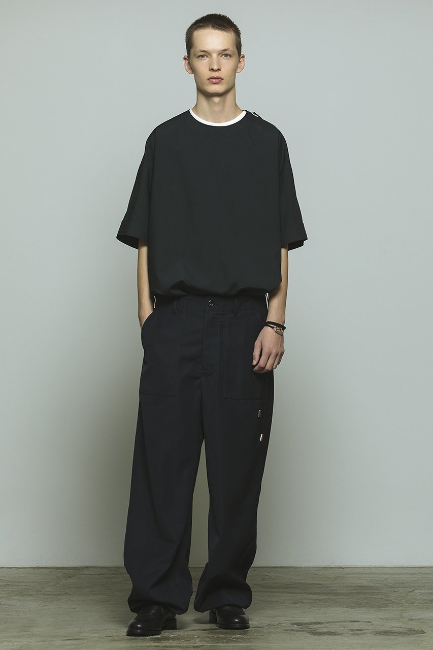【ザ リラクス/THE RERACS / MEN】の【MEN】ショートスリーブサイドジッププルオーバーシャツ 人気、トレンドファッション・服の通販 founy(ファニー) 　ファッション　Fashion　メンズファッション　Fashion for Men　トップス・カットソー　Cut & Sew Tops　メンズシャツ　Shirts　サイドジップ　Side Zip, Side Zipper　ショルダー　Shoulder, Shoulder Strap　ショート　Short, Short Length　シンプル　Simple, Minimal　スリーブ　Sleeve, Long Sleeve / Short Sleeve　ドロップ　Drop Shoulder, Dropped Style　other-7|ID: prp329100003833797 ipo3291000000032920828