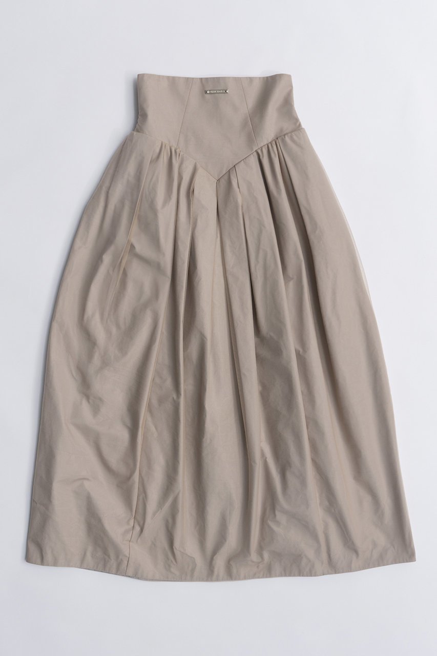 【プランク プロジェクト/PRANK PROJECT】のチュールレイヤードボリュームスカート / Tulle Layered Volume Skirt インテリア・キッズ・メンズ・レディースファッション・服の通販 founy(ファニー) 　ファッション　Fashion　レディースファッション　WOMEN　スカート　Skirt　ロングスカート　Long Skirt　コンパクト　Compact　タフタ　Taffeta　チュール　Tulle　ロング　Long　BGE(ベージュ)|ID: prp329100003833904 ipo3291000000025347899