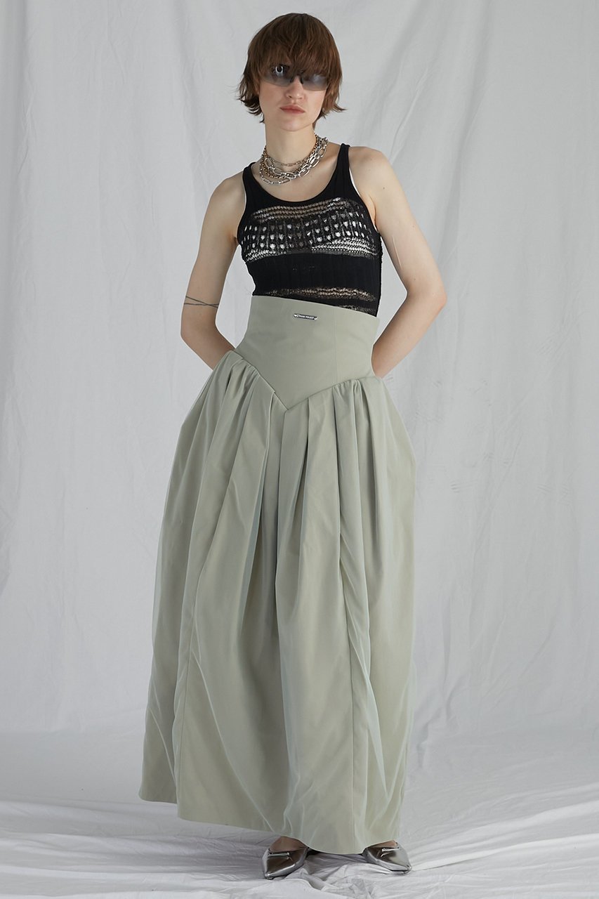 【プランク プロジェクト/PRANK PROJECT】のチュールレイヤードボリュームスカート / Tulle Layered Volume Skirt 人気、トレンドファッション・服の通販 founy(ファニー) ファッション Fashion レディースファッション Fashion for Women スカート Skirts ロングスカート Long Skirts / Maxi & Midi Skirts コンパクト Compact, Small Size タフタ Taffeta, Structured Fabric チュール Tulip, Tulip Motif ロング Long, Long-Length other-2|ID: prp329100003833904 ipo3291000000035954689