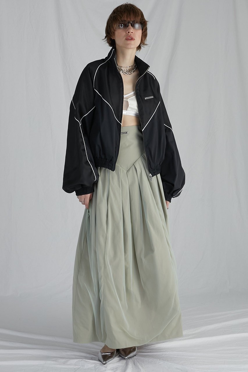 【プランク プロジェクト/PRANK PROJECT】のチュールレイヤードボリュームスカート / Tulle Layered Volume Skirt 人気、トレンドファッション・服の通販 founy(ファニー) ファッション Fashion レディースファッション Fashion for Women スカート Skirts ロングスカート Long Skirts / Maxi & Midi Skirts コンパクト Compact, Small Size タフタ Taffeta, Structured Fabric チュール Tulip, Tulip Motif ロング Long, Long-Length other-8|ID: prp329100003833904 ipo3291000000035954695