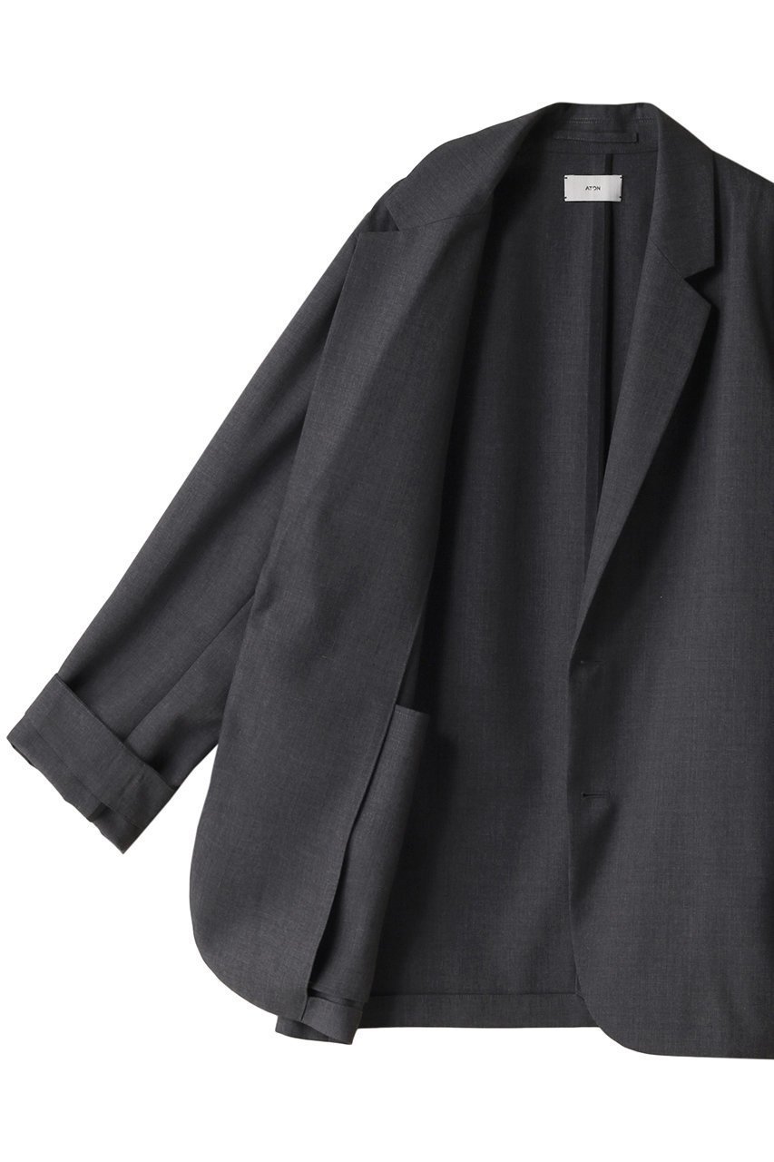 【エイトン/ATON / MEN】の【MEN】ウール トロピカル テーラード ジャケット 人気、トレンドファッション・服の通販 founy(ファニー) 　ファッション　Fashion　メンズファッション　Fashion for Men　カーディガン　Cardigan, Knitwear　シンプル　Simple, Minimal　ジャケット　Jacket, Outerwear　テーラード　Tailored, Tailored Fit　ポケット　Pocket, Pocket Detail　人気　Popular, Best Seller　other-6|ID: prp329100003835158 ipo3291000000035655143