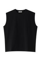 【エイトン/ATON】のドライコットン ジャージー ノースリーブ プルオーバー ブラック|ID: prp329100003835160 ipo3291000000036973209