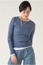 【マルティニーク/martinique】のガーゼフライスロンT 人気、トレンドファッション・服の通販 founy(ファニー) ファッション Fashion レディースファッション Fashion for Women トップス・カットソー Cut & Sew Tops シャツ・ブラウス・オフィスカジュアル Elegant Blouses & Button-Ups ロングTシャツ・Tシャツ Longline T-Shirts & Tees カットソー・ベーシックTシャツ Cut-and-Sewn Tops / Stretch Tees & Basics おすすめ Recommended / Our Picks シアー Sheer, See-Through スリーブ Sleeve, Long Sleeve / Short Sleeve トレンド Trend, Trending Now ベーシック Basic, Essential ロング Long, Long-Length 夏 Summer thumbnail ブルー|ID: prp329100003835171 ipo3291000000035041423