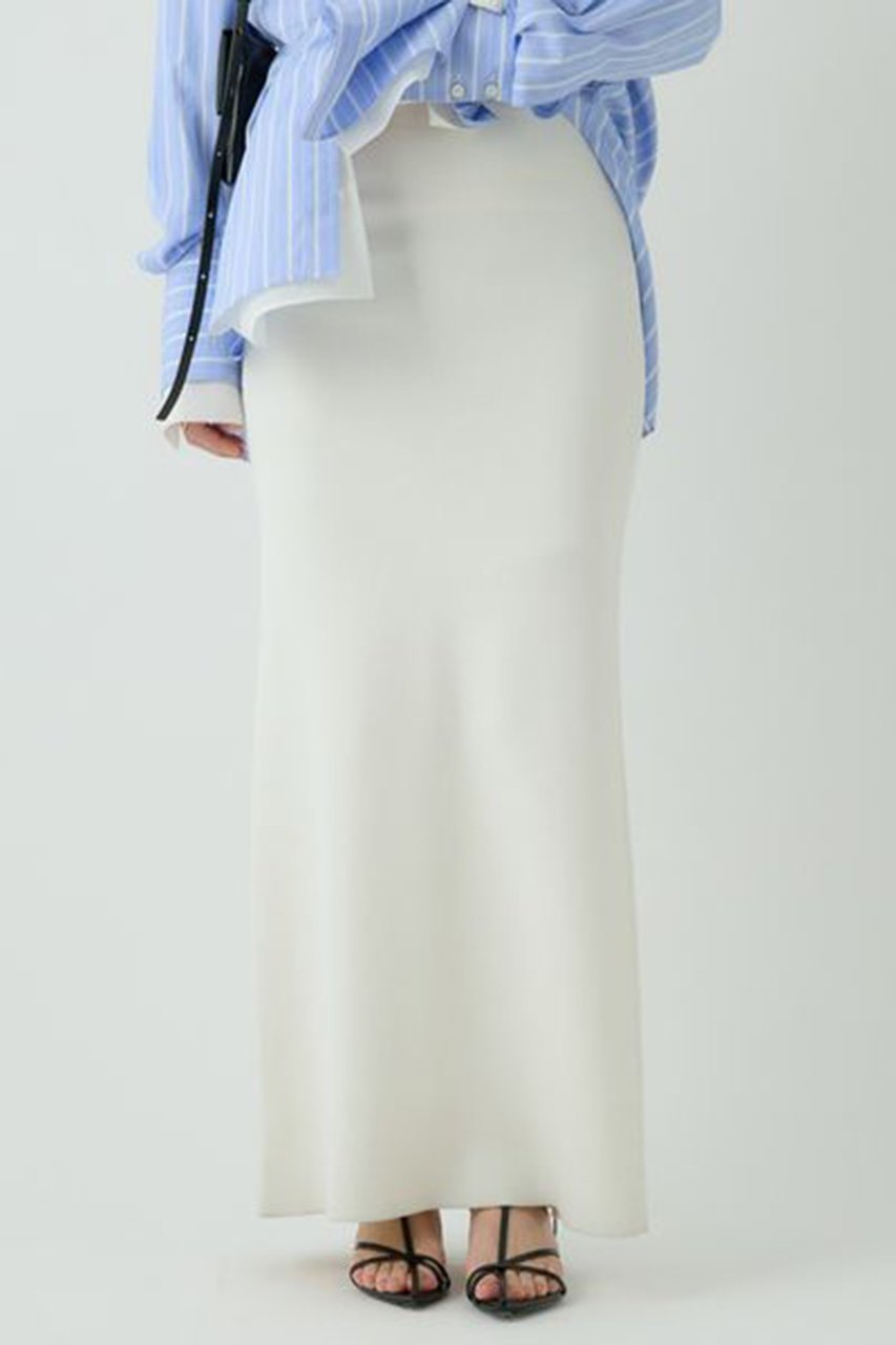 【カオス/Chaos】のシルクコンティールスカート インテリア・キッズ・メンズ・レディースファッション・服の通販 founy(ファニー) 　ファッション　Fashion　レディースファッション　Fashion for Women　スカート　Skirts　ロングスカート　Long Skirts / Maxi & Midi Skirts　2025年　2025　2025-2026秋冬・A/W　Autumn/Winter 2025–26 AW25–26　2025春夏・S/S　Spring/Summer 2025 SS25　タイトスカート　Pencil Skirt, Tight Skirt　ミラノリブ　Milano Rib, Milano Stitch　ロング　Long, Long-Length　人気　Popular, Best Seller　定番　Standard, Basic Item　ホワイト|ID: prp329100003835192 ipo3291000000032894482