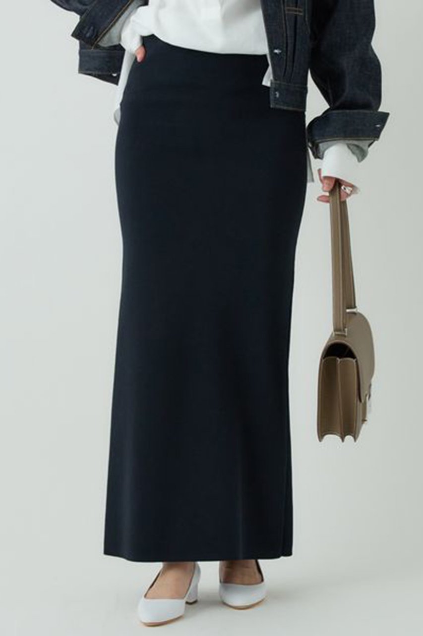 【カオス/Chaos】のシルクコンティールスカート インテリア・キッズ・メンズ・レディースファッション・服の通販 founy(ファニー) 　ファッション　Fashion　レディースファッション　Fashion for Women　スカート　Skirts　ロングスカート　Long Skirts / Maxi & Midi Skirts　2025年　2025　2025-2026秋冬・A/W　Autumn/Winter 2025–26 AW25–26　2025春夏・S/S　Spring/Summer 2025 SS25　タイトスカート　Pencil Skirt, Tight Skirt　ミラノリブ　Milano Rib, Milano Stitch　ロング　Long, Long-Length　人気　Popular, Best Seller　定番　Standard, Basic Item　ネイビー|ID: prp329100003835192 ipo3291000000032894485