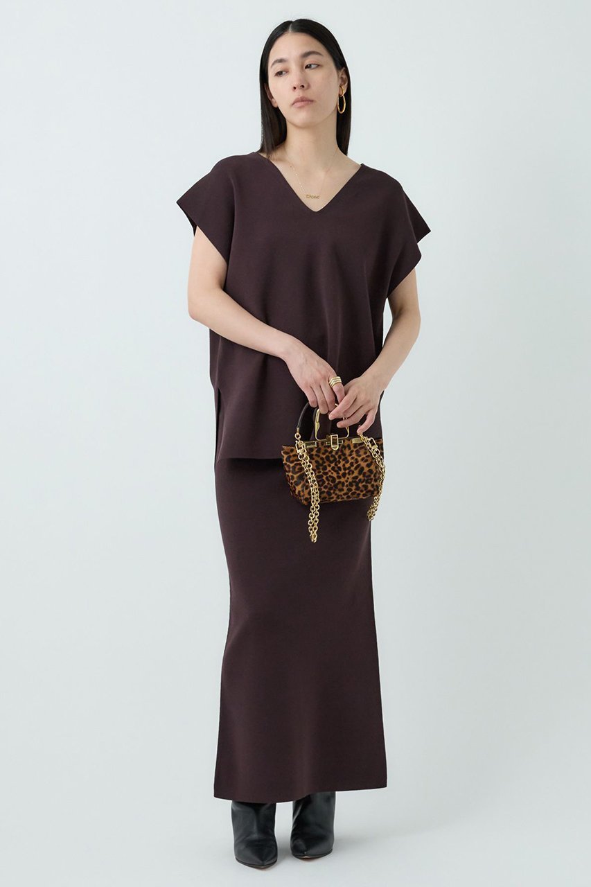 【カオス/Chaos】のシルクコンティールスカート インテリア・キッズ・メンズ・レディースファッション・服の通販 founy(ファニー) 　ファッション　Fashion　レディースファッション　Fashion for Women　スカート　Skirts　ロングスカート　Long Skirts / Maxi & Midi Skirts　2025年　2025　2025-2026秋冬・A/W　Autumn/Winter 2025–26 AW25–26　2025春夏・S/S　Spring/Summer 2025 SS25　タイトスカート　Pencil Skirt, Tight Skirt　ミラノリブ　Milano Rib, Milano Stitch　ロング　Long, Long-Length　人気　Popular, Best Seller　定番　Standard, Basic Item　ガナッシュブラウン|ID: prp329100003835192 ipo3291000000033001883