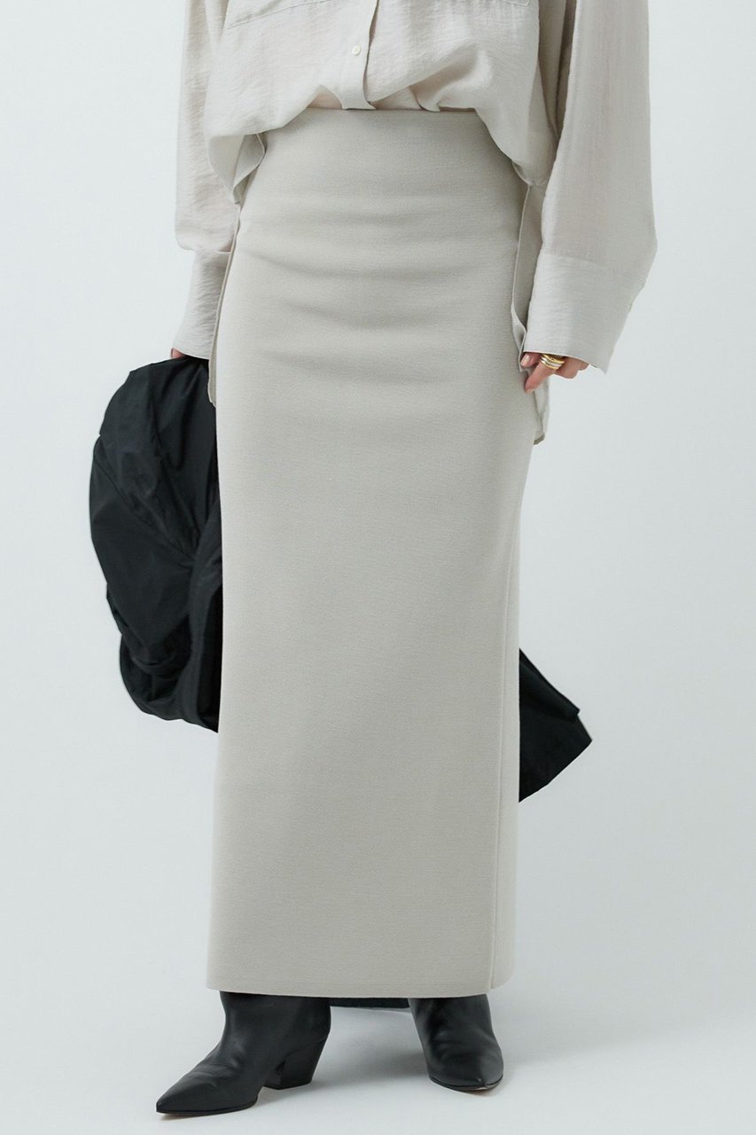 【カオス/Chaos】のシルクコンティールスカート インテリア・キッズ・メンズ・レディースファッション・服の通販 founy(ファニー) 　ファッション　Fashion　レディースファッション　Fashion for Women　スカート　Skirts　ロングスカート　Long Skirts / Maxi & Midi Skirts　2025年　2025　2025-2026秋冬・A/W　Autumn/Winter 2025–26 AW25–26　2025春夏・S/S　Spring/Summer 2025 SS25　タイトスカート　Pencil Skirt, Tight Skirt　ミラノリブ　Milano Rib, Milano Stitch　ロング　Long, Long-Length　人気　Popular, Best Seller　定番　Standard, Basic Item　ライトグレー|ID: prp329100003835192 ipo3291000000033061649