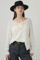 【カオス/Chaos】のシルクコンリリー 2WAY Vネックプルオーバー 人気、トレンドファッション・服の通販 founy(ファニー) ファッション Fashion レディースファッション Fashion for Women トップス・カットソー Cut & Sew Tops ニット Knit Tops & Sweaters カジュアルプルオーバー・ニットトップス Pullovers & Knit Tops / Casual Pullovers Vネックトップス V-Neck Tops / V-Cut Neckline Shirts バランス Balance, Style Balance ロング Long, Long-Length ワイド Wide, Wide Fit 人気 Popular, Best Seller 定番 Standard, Basic Item |ID:prp329100003835194
