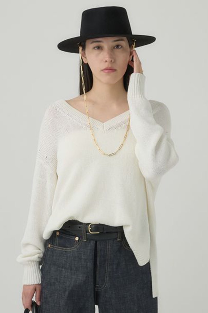 【カオス/Chaos】のシルクコンリリー 2WAY Vネックプルオーバー 人気、トレンドファッション・服の通販 founy(ファニー) 　ファッション　Fashion　レディースファッション　Fashion for Women　トップス・カットソー　Cut & Sew Tops　ニット　Knit Tops & Sweaters　カジュアルプルオーバー・ニットトップス　Pullovers & Knit Tops / Casual Pullovers　Vネックトップス　V-Neck Tops / V-Cut Neckline Shirts　バランス　Balance, Style Balance　ロング　Long, Long-Length　ワイド　Wide, Wide Fit　人気　Popular, Best Seller　定番　Standard, Basic Item　other-5|ID: prp329100003835194 ipo3291000000035498297