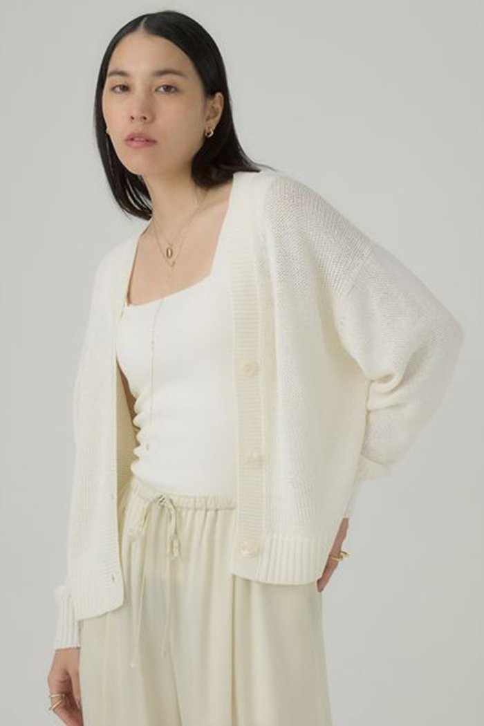 【カオス/Chaos】のシルクコンリリーショートカーディガン インテリア・キッズ・メンズ・レディースファッション・服の通販 founy(ファニー) https://founy.com/ ファッション Fashion レディースファッション Fashion for Women トップス・カットソー Cut & Sew Tops ニット Knit Tops & Sweaters カーディガン・羽織り Layered Style Cardigans カーディガン Cardigan, Knitwear ショート Short, Short Length バランス Balance, Style Balance ロング Long, Long-Length ワイド Wide, Wide Fit 人気 Popular, Best Seller 定番 Standard, Basic Item 羽織 Haori, Light Jacket |ID: prp329100003835195 ipo3291000000032949027