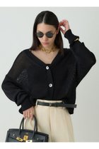 【カオス/Chaos】のシルクコンリリーショートカーディガン ブラック|ID: prp329100003835195 ipo3291000000032949037