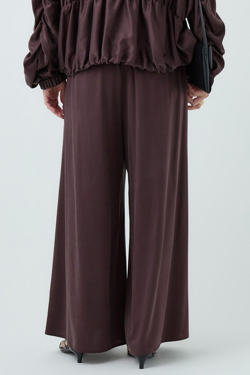 【カオス/Chaos】のモーラワイドパンツ 人気、トレンドファッション・服の通販 founy(ファニー) 　ファッション　Fashion　レディースファッション　Fashion for Women　パンツ　Pants & Trousers　なめらか　Smooth, Silky Texture　サテン　Satin, Glossy Fabric　シルク　Silk, 100% Silk　ストレッチ　Stretch, Stretchy Fabric　ワイド　Wide, Wide Fit　エレガント 上品　Elegant　other-7|ID: prp329100003836643 ipo3291000000032819698