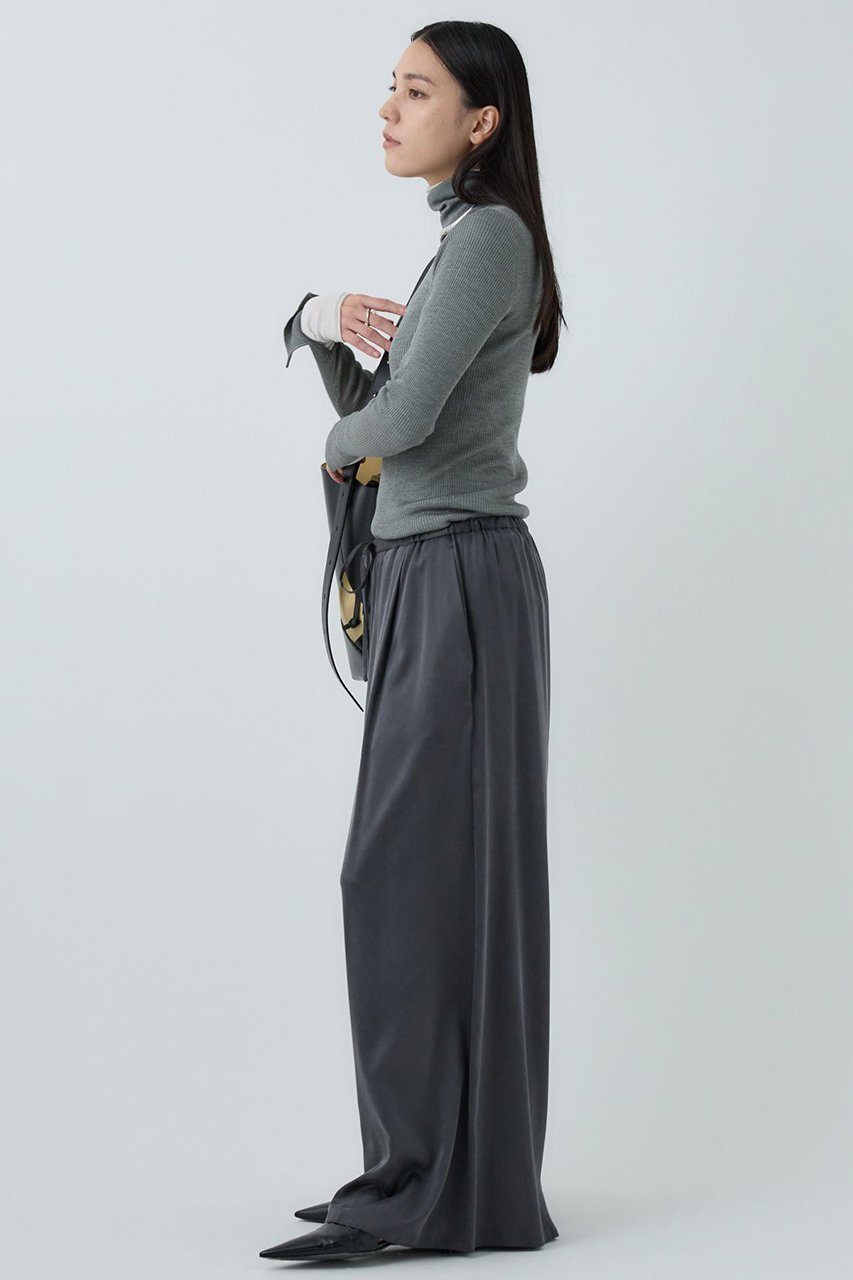 【カオス/Chaos】のモーラワイドパンツ 人気、トレンドファッション・服の通販 founy(ファニー) 　ファッション　Fashion　レディースファッション　Fashion for Women　パンツ　Pants & Trousers　なめらか　Smooth, Silky Texture　サテン　Satin, Glossy Fabric　シルク　Silk, 100% Silk　ストレッチ　Stretch, Stretchy Fabric　ワイド　Wide, Wide Fit　エレガント 上品　Elegant　other-3|ID: prp329100003836643 ipo3291000000036525499