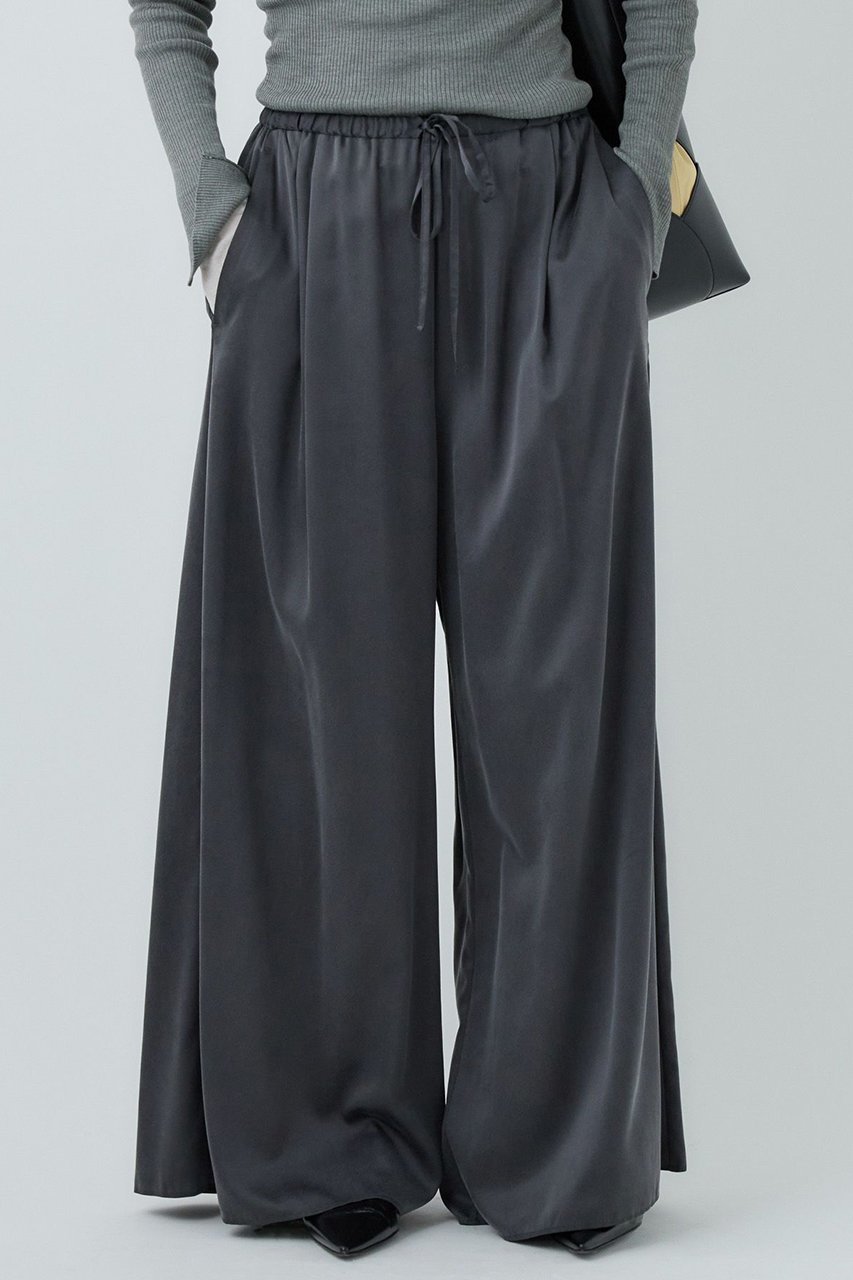 【カオス/Chaos】のモーラワイドパンツ 人気、トレンドファッション・服の通販 founy(ファニー) 　ファッション　Fashion　レディースファッション　Fashion for Women　パンツ　Pants & Trousers　なめらか　Smooth, Silky Texture　サテン　Satin, Glossy Fabric　シルク　Silk, 100% Silk　ストレッチ　Stretch, Stretchy Fabric　ワイド　Wide, Wide Fit　エレガント 上品　Elegant　other-8|ID: prp329100003836643 ipo3291000000036525504