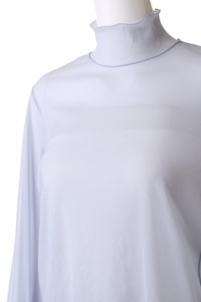 【ミディウミソリッド/MIDIUMISOLID】のsheer high neck inner インナー 人気、トレンドファッション・服の通販 founy(ファニー) 　ファッション　Fashion　レディースファッション　WOMEN　トップス・カットソー　Tops/Tshirt　シャツ/ブラウス　Shirts/Blouses　ロング / Tシャツ　T-Shirts　カットソー　Cut and Sewn　インナー　Inner　キャミ　Cami　スリーブ　Sleeve　ビスチェ　Bustier　フィット　Fit　ロング　Long　other-5|ID: prp329100003836663 ipo3291000000031383115
