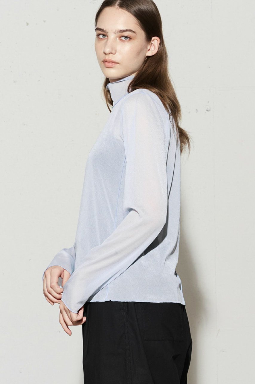 【ミディウミソリッド/MIDIUMISOLID】のsheer high neck inner インナー 人気、トレンドファッション・服の通販 founy(ファニー) 　ファッション　Fashion　レディースファッション　WOMEN　トップス・カットソー　Tops/Tshirt　シャツ/ブラウス　Shirts/Blouses　ロング / Tシャツ　T-Shirts　カットソー　Cut and Sewn　インナー　Inner　キャミ　Cami　スリーブ　Sleeve　ビスチェ　Bustier　フィット　Fit　ロング　Long　other-7|ID: prp329100003836663 ipo3291000000031383117