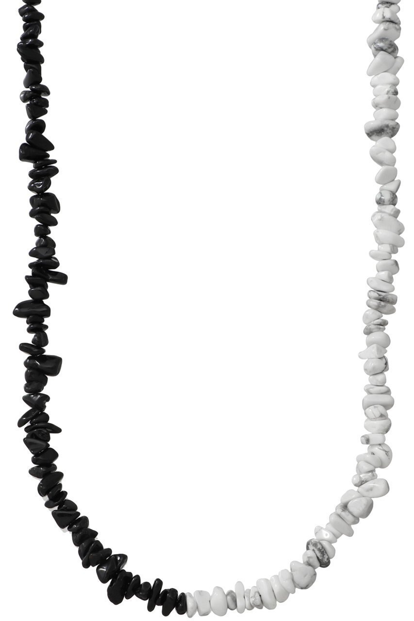 【メゾンスペシャル/MAISON SPECIAL】の【UNISEX】Half Howlite & Half Onyx ネックレス 80cm 人気、トレンドファッション・服の通販 founy(ファニー) 　ファッション　Fashion　レディースファッション　Fashion for Women　ジュエリー　Jewelry　ネックレス　Necklaces & Pendants　ユニセックス　Unisex, Genderless　ネックレス　Necklace, Pendant Necklace　モノトーン　Monotone, Black and White　ワンポイント　One Point, Statement Accent　 other-1|ID: prp329100003838247 ipo3291000000035785770