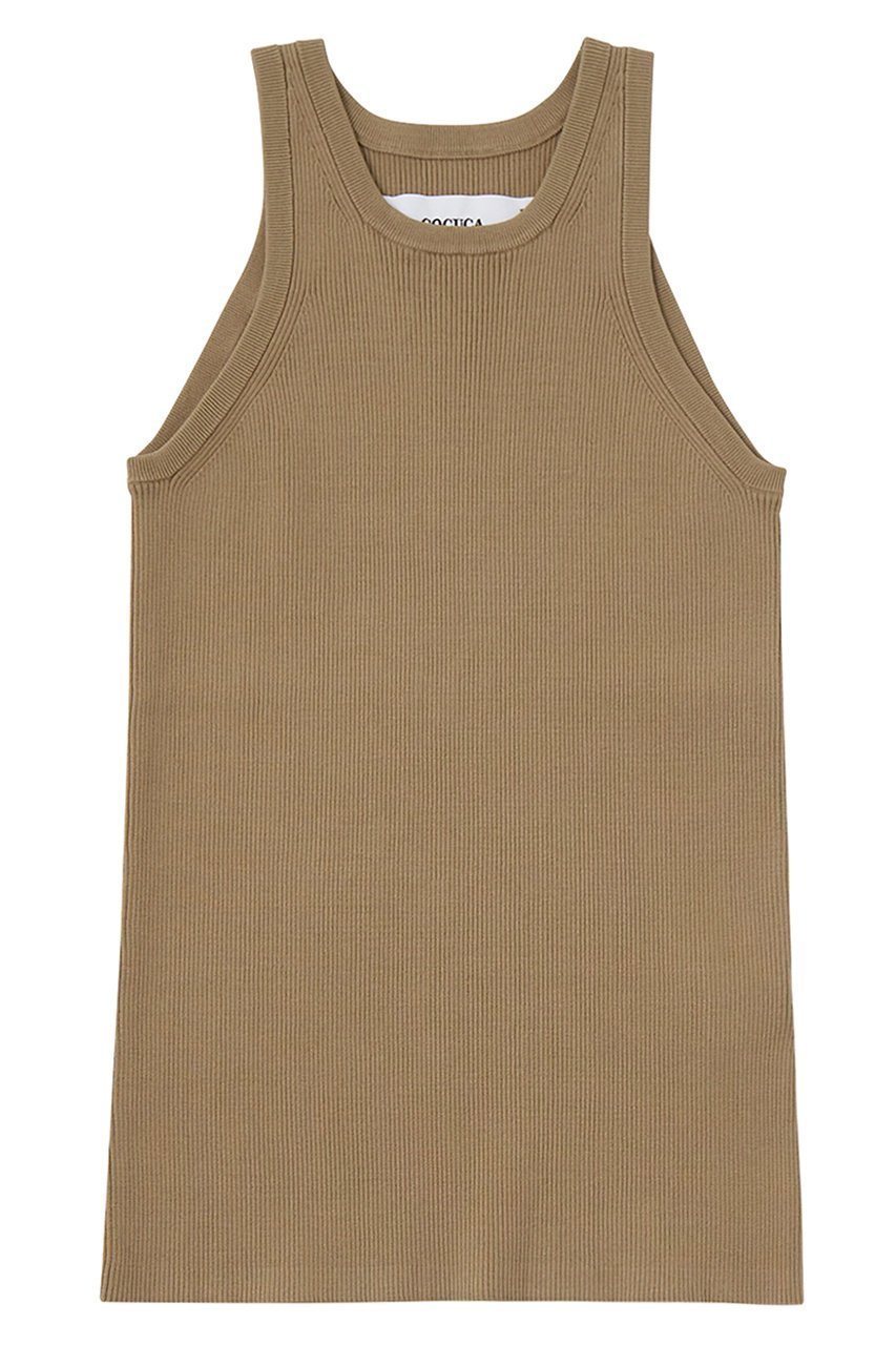 【ザ ストア バイ シー/THE STORE by C】のアメスリリブタンクトップ インテリア・キッズ・メンズ・レディースファッション・服の通販 founy(ファニー) 　ファッション　Fashion　レディースファッション　Fashion for Women　トップス・カットソー　Cut & Sew Tops　キャミソール&ノースリーブ　Camisoles & Sleeveless Tops　シャツ・ブラウス・オフィスカジュアル　Elegant Blouses & Button-Ups　ロングTシャツ・Tシャツ　Longline T-Shirts & Tees　カットソー・ベーシックTシャツ　Cut-and-Sewn Tops / Stretch Tees & Basics　アメリカン　American Style　インナー　Innerwear　キャミソール　Camisole, Spaghetti Strap Top　ジャケット　Jacket, Outerwear　スリーブ　Sleeve, Long Sleeve / Short Sleeve　タンク　Tank Top, Sleeveless Top　フィット　Fit, Slim Fit　モカ|ID: prp329100003839423 ipo3291000000032925897