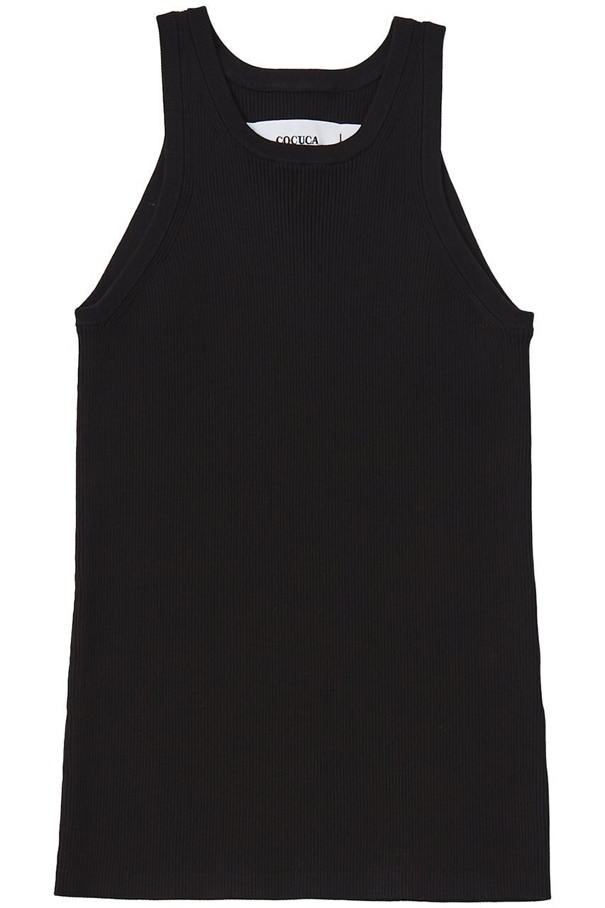 【ザ ストア バイ シー/THE STORE by C】のアメスリリブタンクトップ インテリア・キッズ・メンズ・レディースファッション・服の通販 founy(ファニー) 　ファッション　Fashion　レディースファッション　Fashion for Women　トップス・カットソー　Cut & Sew Tops　キャミソール&ノースリーブ　Camisoles & Sleeveless Tops　シャツ・ブラウス・オフィスカジュアル　Elegant Blouses & Button-Ups　ロングTシャツ・Tシャツ　Longline T-Shirts & Tees　カットソー・ベーシックTシャツ　Cut-and-Sewn Tops / Stretch Tees & Basics　アメリカン　American Style　インナー　Innerwear　キャミソール　Camisole, Spaghetti Strap Top　ジャケット　Jacket, Outerwear　スリーブ　Sleeve, Long Sleeve / Short Sleeve　タンク　Tank Top, Sleeveless Top　フィット　Fit, Slim Fit　ブラック|ID: prp329100003839423 ipo3291000000032925905