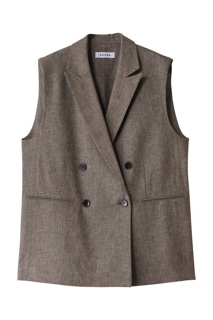 【サクラ/SACRA】のリネンコットンシャンブレージレ インテリア・キッズ・メンズ・レディースファッション・服の通販 founy(ファニー) https://founy.com/ ファッション Fashion レディースファッション WOMEN アウター Coat Outerwear ジャケット Jackets おすすめ Recommend シェイプ Shape ショルダー Shoulder ジャケット Jacket セットアップ Set Up タンク Tank ネップ Nep Yarn ベスト Vest ボックス Box マニッシュ Mannish リネン Linen |ID: prp329100003839429 ipo3291000000030415991