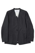 【ザ ストア バイ シー/THE STORE by C】のノーカラージャケット チャコールグレー|ID: prp329100003839433 ipo3291000000032957146