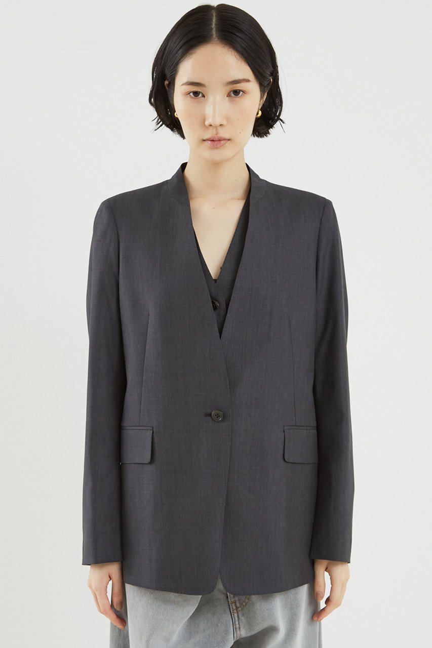 【ザ ストア バイ シー/THE STORE by C】のノーカラージャケット 人気、トレンドファッション・服の通販 founy(ファニー) 　ファッション　Fashion　レディースファッション　Fashion for Women　アウター　Coat / Outerwear Collection　レディースジャケット・軽アウター　Jackets　ノーカラージャケット / シンプル上品コーデ　Collarless Jackets　おすすめ　Recommended / Our Picks　ジャケット　Jacket, Outerwear　スタイリッシュ　Stylish, Fashionable　ノースリーブ　Sleeveless, No-Sleeve　バランス　Balance, Style Balance　フラップ　Flap, Flap Pocket　ベスト　Vest, Waistcoat　other-5|ID: prp329100003839433 ipo3291000000032957155