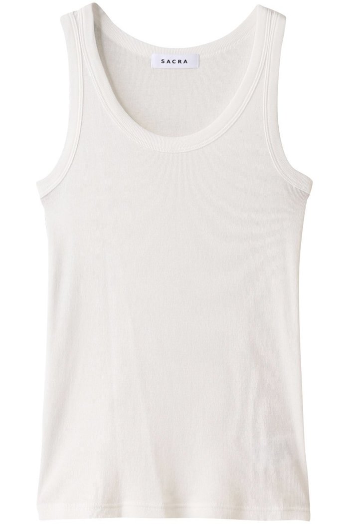 【サクラ/SACRA】のマイクロファインコットンリブタンクトップ インテリア・キッズ・メンズ・レディースファッション・服の通販 founy(ファニー) https://founy.com/ ファッション Fashion レディースファッション Fashion for Women トップス・カットソー Cut & Sew Tops キャミソール&ノースリーブ Camisoles & Sleeveless Tops シャツ・ブラウス・オフィスカジュアル Elegant Blouses & Button-Ups ロングTシャツ・Tシャツ Longline T-Shirts & Tees カットソー・ベーシックTシャツ Cut-and-Sewn Tops / Stretch Tees & Basics エアリー Airy Texture キャミソール Camisole, Spaghetti Strap Top タンク Tank Top, Sleeveless Top テレコ Ribbed, Rib Stitch デコルテ Décolleté, Neckline フィット Fit, Slim Fit 定番 Standard, Basic Item |ID: prp329100003839451 ipo3291000000035791586