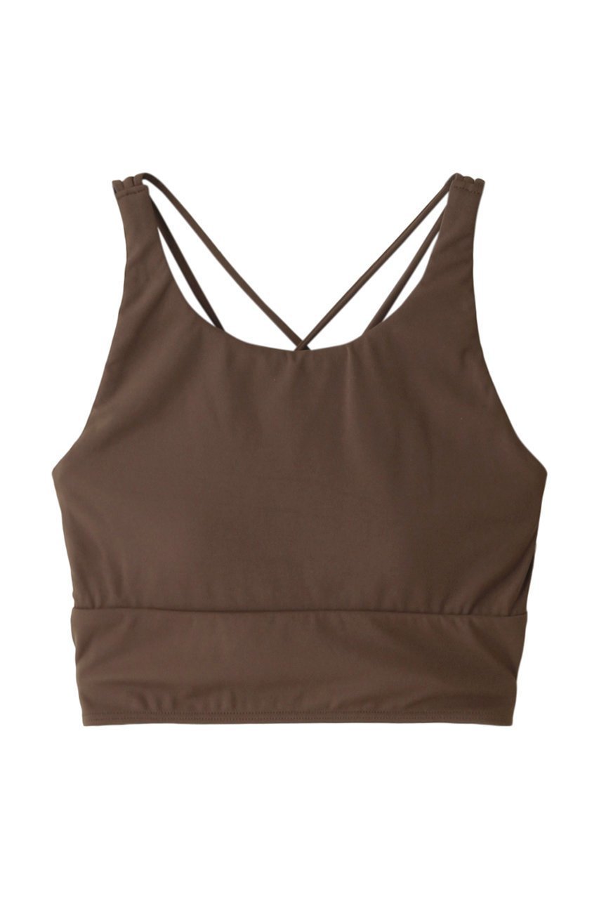 【ジュリエ/Julier】の【定番】YOGA FITショートトップス/パット付 インテリア・キッズ・メンズ・レディースファッション・服の通販 founy(ファニー) 　ファッション　Fashion　レディースファッション　WOMEN　トップス・カットソー　Tops/Tshirt　スポーツウェア　Sportswear　スポーツ トップス　Sports Tops　スポーツ　Sports　フィット　Fit　プリント　Print　ヨガ　Yoga　レギンス　Leggings　定番　Standard　ブラウン|ID: prp329100003840980 ipo3291000000028613764