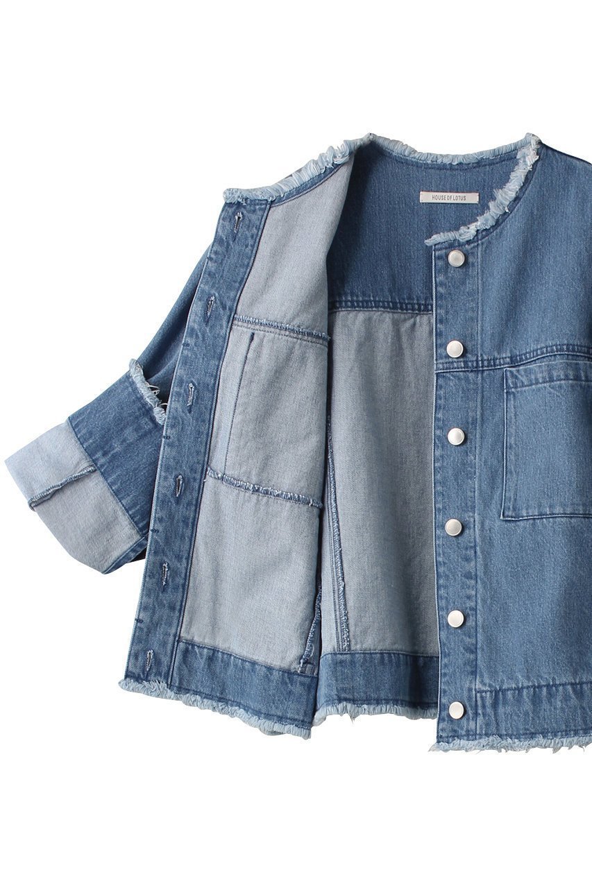 【ハウス オブ ロータス/HOUSE OF LOTUS】のデニムクルージャケット 人気、トレンドファッション・服の通販 founy(ファニー) 　ファッション　Fashion　レディースファッション　Fashion for Women　アウター　Coat / Outerwear Collection　レディースジャケット・軽アウター　Jackets　ジャケット　Jacket, Outerwear　スプリング　Spring, Spring Collection　スリーブ　Sleeve, Long Sleeve / Short Sleeve　デニム　Denim, Jeans Material　フェミニン　Feminine, Girly　フリンジ　Fringe, Tassel　ロング　Long, Long-Length　other-6|ID: prp329100003841014 ipo3291000000035552051
