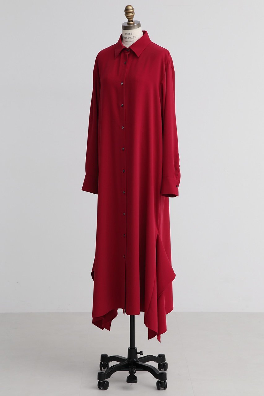 【ヒューエルミュージアム/hueLe Museum】の【hLM】ダブルクロスワンピース 人気、トレンドファッション・服の通販 founy(ファニー) 　ファッション　Fashion　レディースファッション　Fashion for Women　ワンピース　Dresses　チュニック　Tunic Tops & Dresses　オケージョン　Occasion Wear　サテン　Satin, Glossy Fabric　チュニック　Tunic, Long Top　ドレス　Dress, One-Piece　ドレープ　Drape, Draping Fabric　ロング　Long, Long-Length　other-2|ID: prp329100003841032 ipo3291000000032887299