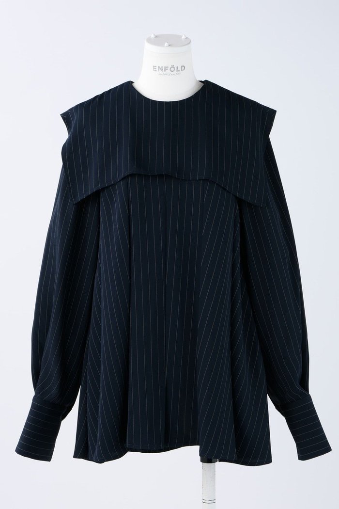 【エンフォルド/ENFOLD】のPEピンストライプ プリーツP.O/プルオーバー インテリア・キッズ・メンズ・レディースファッション・服の通販 founy(ファニー) https://founy.com/ ファッション Fashion レディースファッション WOMEN トップス・カットソー Tops/Tshirt シャツ/ブラウス Shirts/Blouses プルオーバー Pullover おすすめ Recommend オケージョン Occasion サテン Satin スクエア Square ストライプ Stripe スリーブ Sleeve セットアップ Set Up トライアングル Triangle プリーツ Pleats ポケット Pocket ロング Long ワイド Wide |ID: prp329100003843225 ipo3291000000030328236