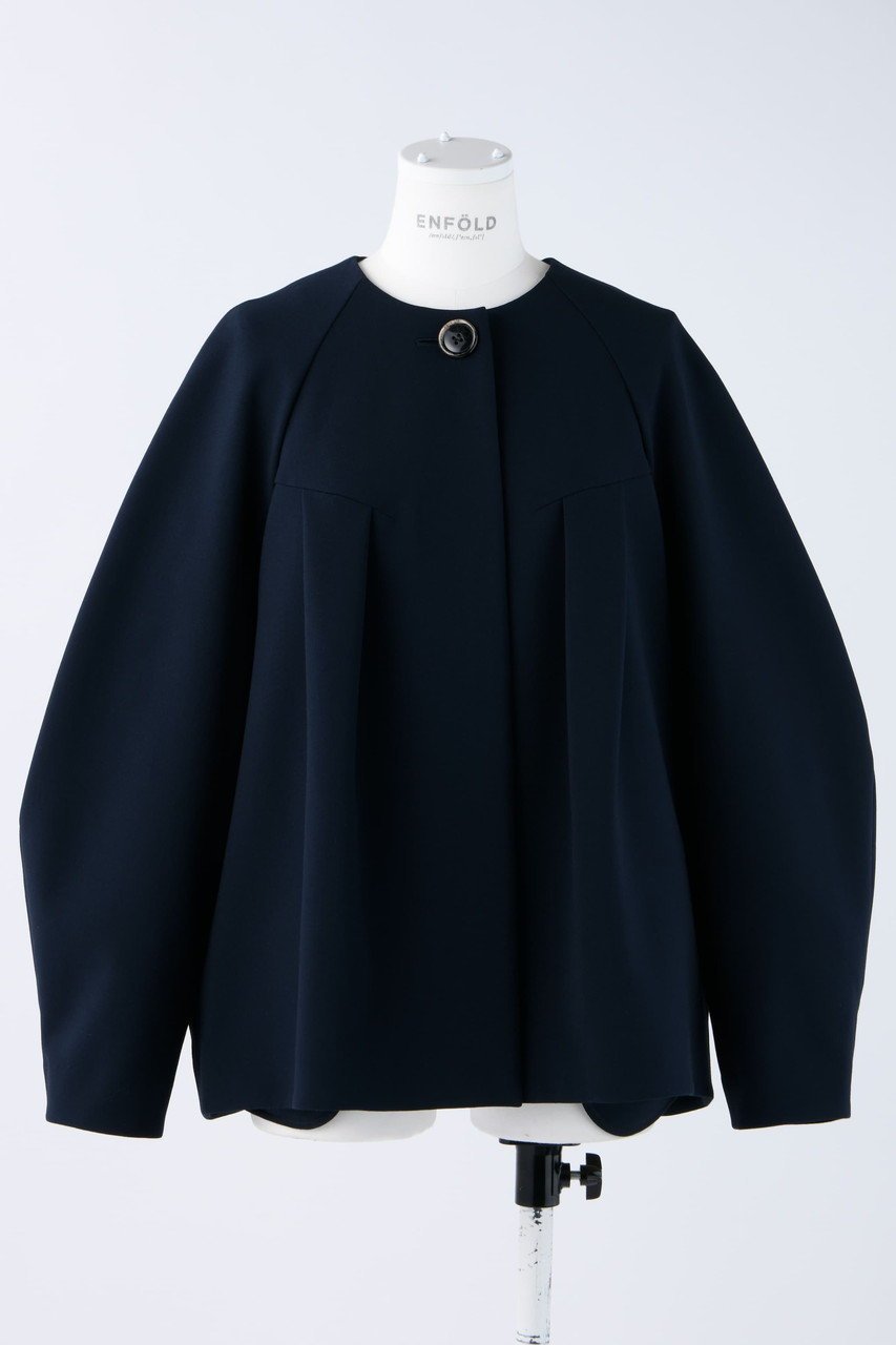【エンフォルド/ENFOLD】のダブルクロス タック立体 JK/ジャケット インテリア・キッズ・メンズ・レディースファッション・服の通販 founy(ファニー) ファッション Fashion レディースファッション Fashion for Women アウター Coat / Outerwear Collection レディースジャケット・軽アウター Jackets オケージョン Occasion Wear ジャケット Jacket, Outerwear ダブル Double, Double-Breasted パターン Pattern, Design Print ベーシック Basic, Essential ポケット Pocket, Pocket Detail リアル Real, Realistic ワイド Wide, Wide Fit エレガント 上品 Elegant 人気 Popular, Best Seller 定番 Standard, Basic Item ダークネイビー|ID: prp329100003843231 ipo3291000000035721248