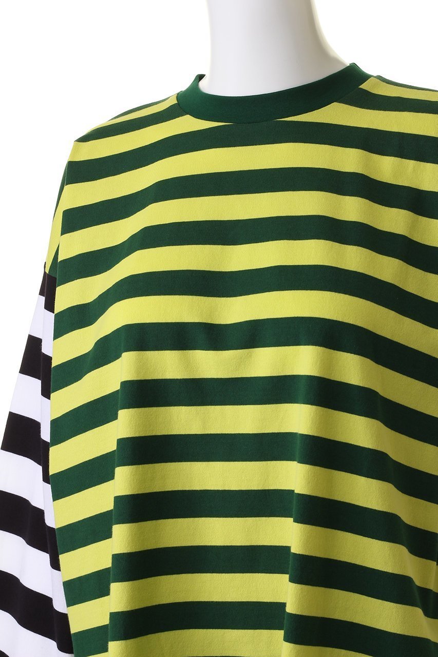 【ナゴンスタンス/nagonstans】のMIXボーダー ロンT 人気、トレンドファッション・服の通販 founy(ファニー) 　ファッション　Fashion　レディースファッション　WOMEN　トップス・カットソー　Tops/Tshirt　シャツ/ブラウス　Shirts/Blouses　ロング / Tシャツ　T-Shirts　カットソー　Cut and Sewn　スリーブ　Sleeve　ボーダー　Border　ロング　Long　ワイド　Wide　other-5|ID: prp329100003843246 ipo3291000000031382723