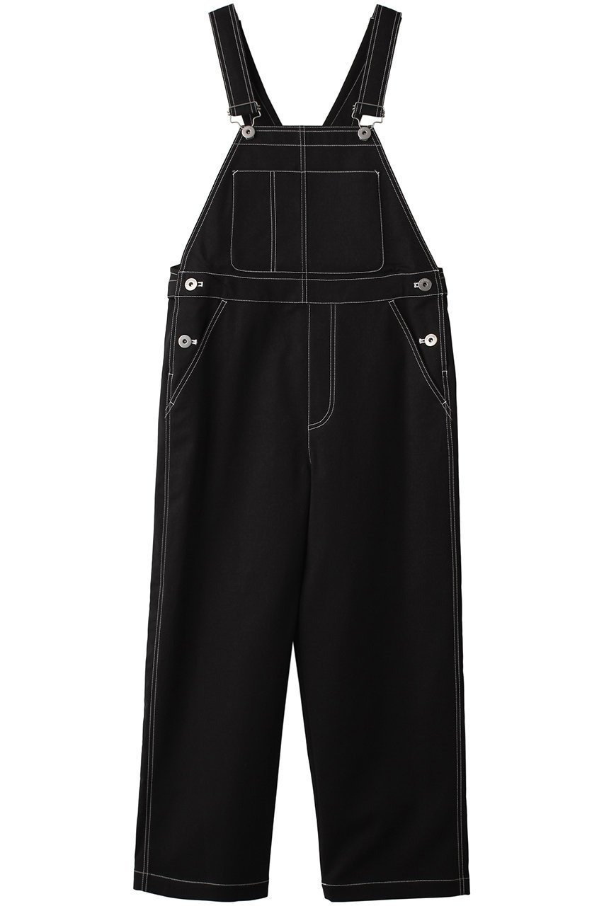 【ナゴンスタンス/nagonstans】のダブルクロスストレッチ オーバーオール インテリア・キッズ・メンズ・レディースファッション・服の通販 founy(ファニー) 　ファッション　Fashion　レディースファッション　Fashion for Women　パンツ　Pants & Trousers　カットソー　Cut and Sewn Top　バランス　Balance, Style Balance　Black|ID: prp329100003843252 ipo3291000000032819333