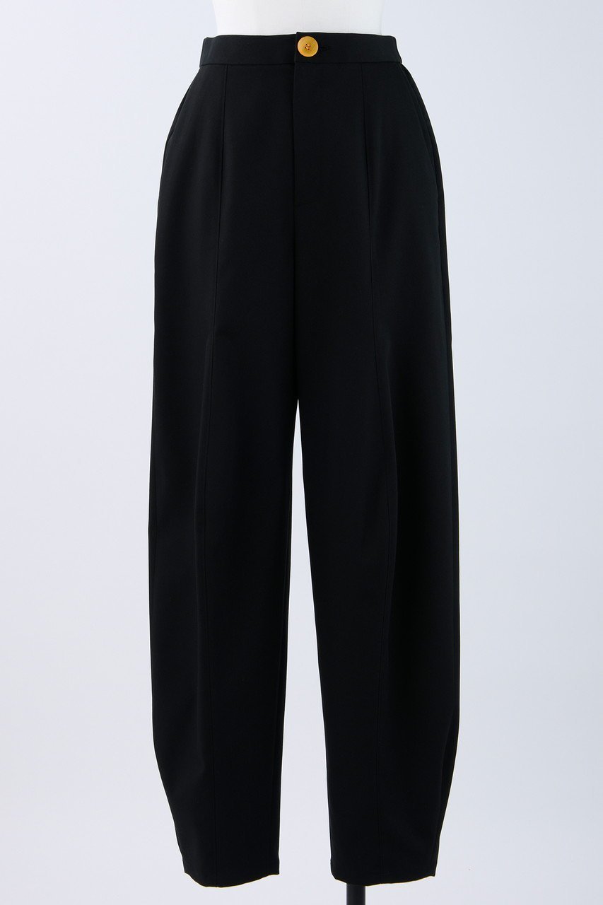 【ナゴンスタンス/nagonstans】のPOLY CHINO 立体カーブ PT/パンツ インテリア・キッズ・メンズ・レディースファッション・服の通販 founy(ファニー) 　ファッション　Fashion　レディースファッション　Fashion for Women　パンツ　Pants & Trousers　センター　Center, Center Line　トレンド　Trend, Trending Now　バランス　Balance, Style Balance　リラックス　Relax, Relaxed Fit　エレガント 上品　Elegant　Black|ID: prp329100003843254 ipo3291000000032819595