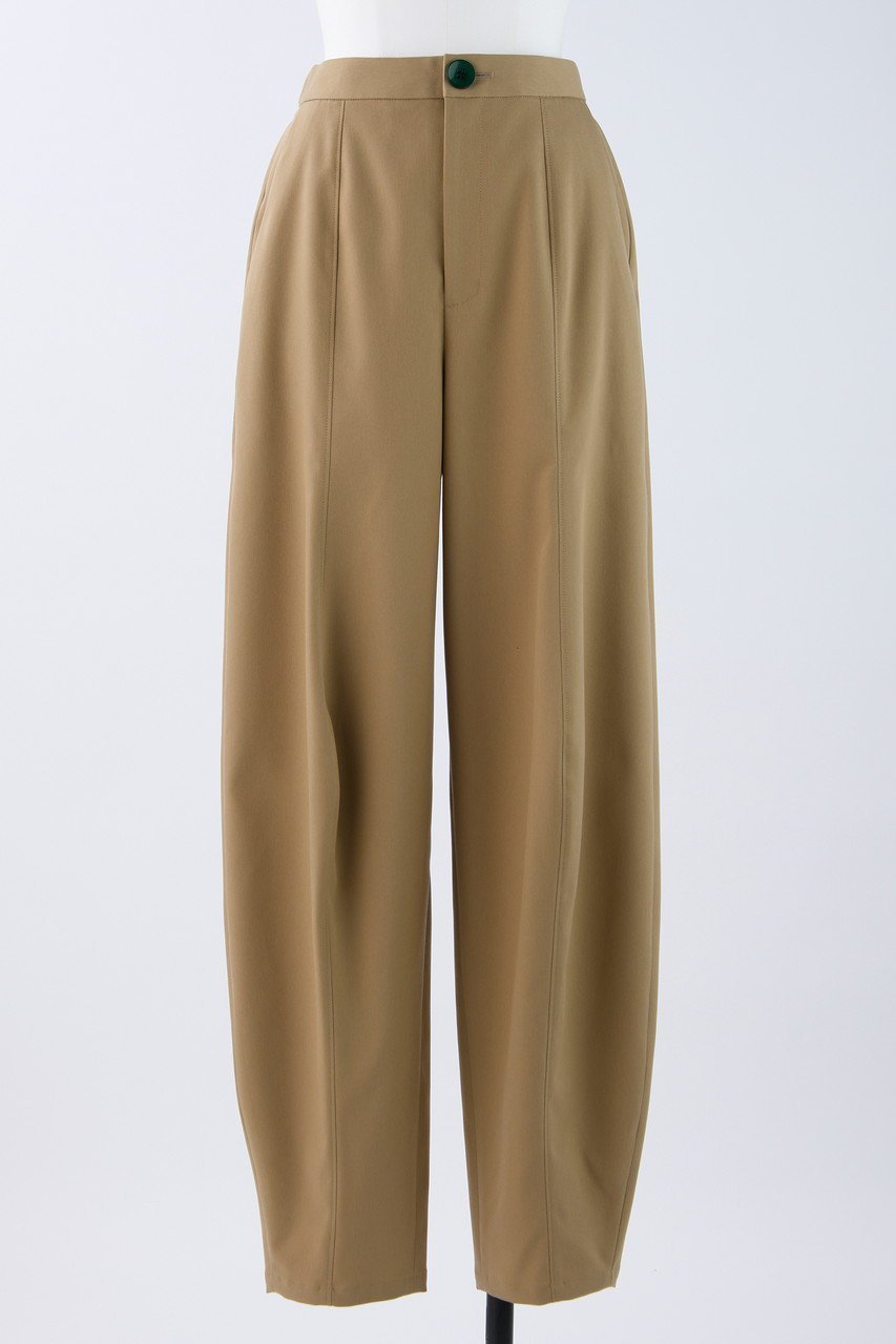 【ナゴンスタンス/nagonstans】のPOLY CHINO 立体カーブ PT/パンツ インテリア・キッズ・メンズ・レディースファッション・服の通販 founy(ファニー) 　ファッション　Fashion　レディースファッション　Fashion for Women　パンツ　Pants & Trousers　センター　Center, Center Line　トレンド　Trend, Trending Now　バランス　Balance, Style Balance　リラックス　Relax, Relaxed Fit　エレガント 上品　Elegant　Sand|ID: prp329100003843254 ipo3291000000032819596