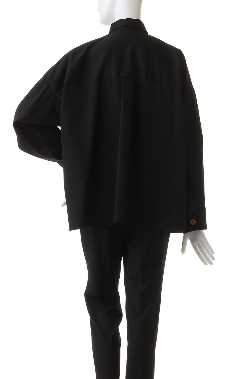 【ナゴンスタンス/nagonstans】のPOLY CHINO Cropped SH/シャツ 人気、トレンドファッション・服の通販 founy(ファニー) 　ファッション　Fashion　レディースファッション　WOMEN　トップス・カットソー　Tops/Tshirt　シャツ/ブラウス　Shirts/Blouses　アシンメトリー　Asymmetry　クロップド　Cropped　ジャージ　Jersey　ストレッチ　Stretch　スリーブ　Sleeve　バランス　Balance　フェミニン　Feminine　ロング　Long　エレガント 上品　Elegant　other-4|ID: prp329100003843255 ipo3291000000031382792