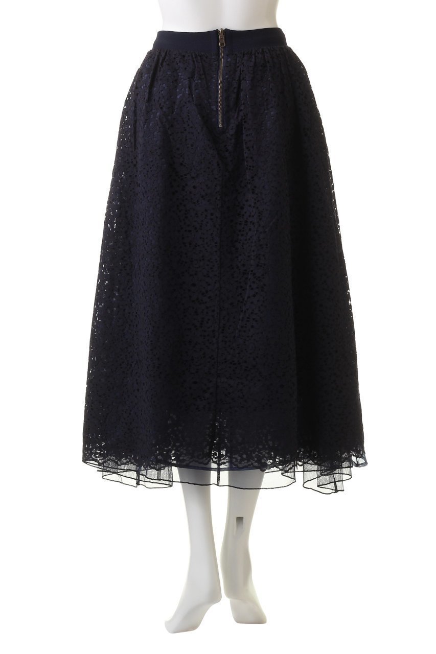 【マリリンムーン/MARILYN MOON】のリバーシブルオーガンジーレーススカート 人気、トレンドファッション・服の通販 founy(ファニー) 　ファッション　Fashion　レディースファッション　Fashion for Women　スカート　Skirts　ロングスカート　Long Skirts / Maxi & Midi Skirts　エレガント 上品　Elegant　ギャザー　Gathered, Ruffled　チュール　Tulip, Tulip Motif　リバーシブル　Reversible, Two-Sided　リュクス　Luxury, Elegant, High-End, Chic　レース　Lace, Lace Fabric　ロング　Long, Long-Length　other-4|ID: prp329100003843277 ipo3291000000035814358