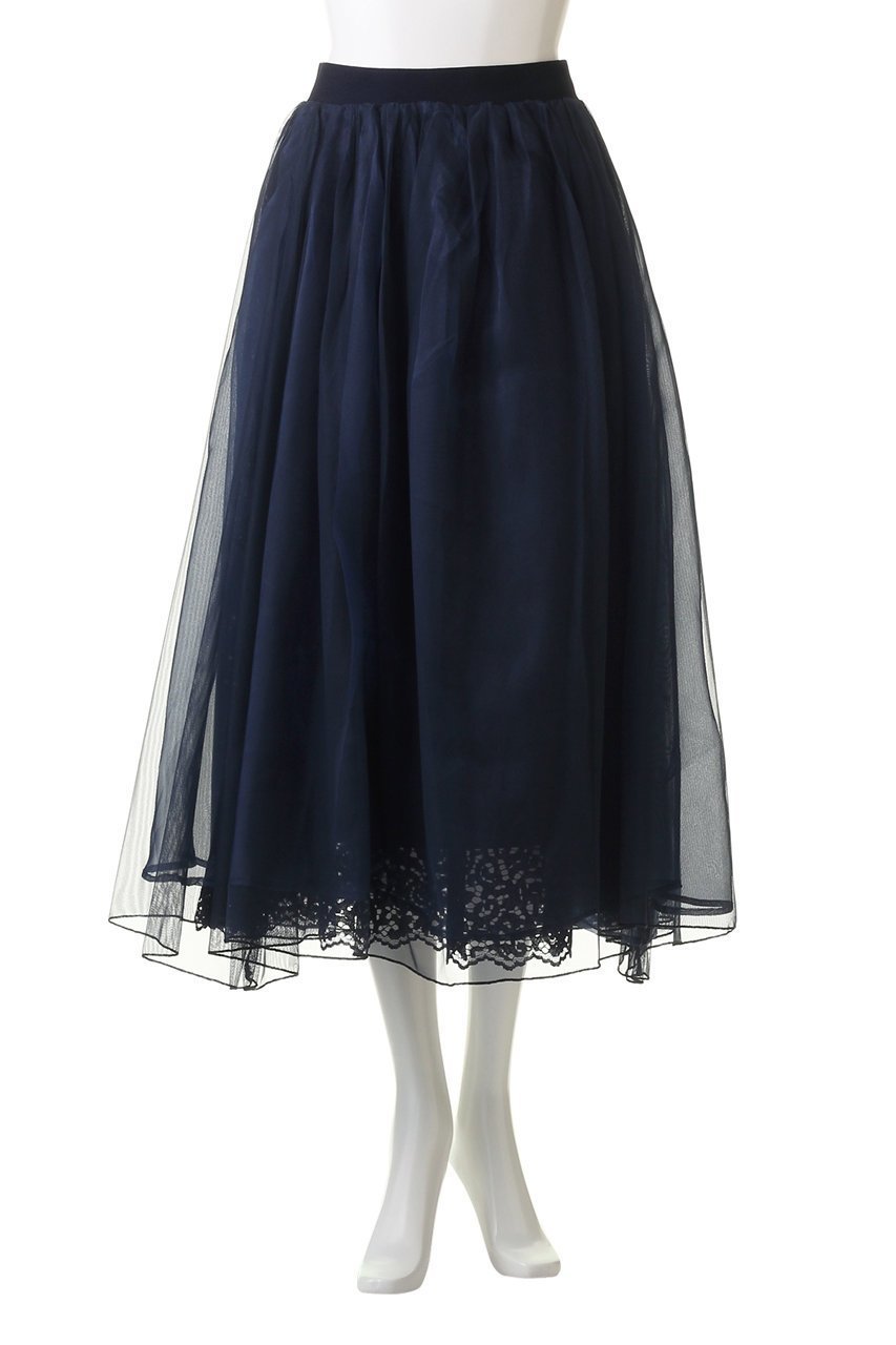 【マリリンムーン/MARILYN MOON】のリバーシブルオーガンジーレーススカート 人気、トレンドファッション・服の通販 founy(ファニー) ファッション Fashion レディースファッション Fashion for Women スカート Skirts ロングスカート Long Skirts / Maxi & Midi Skirts エレガント 上品 Elegant ギャザー Gathered, Ruffled チュール Tulip, Tulip Motif リバーシブル Reversible, Two-Sided リュクス Luxury, Elegant, High-End, Chic レース Lace, Lace Fabric ロング Long, Long-Length other-7|ID: prp329100003843277 ipo3291000000036544035