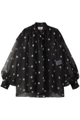 【プルミエ アロンディスモン/1er Arrondissement】のドットボウタイブラウス 人気、トレンドファッション・服の通販 founy(ファニー) ファッション Fashion レディースファッション Fashion for Women トップス・カットソー Cut & Sew Tops シャツ・ブラウス・オフィスカジュアル Elegant Blouses & Button-Ups おすすめ Recommended / Our Picks オーガンジー Organza Fabric ギャザー Gathered, Ruffled シアー Sheer, See-Through シフォン Chiffon, Lightweight Fabric スリーブ Sleeve, Long Sleeve / Short Sleeve ドット Polka Dot, Dot Pattern プリント Print, Printed Pattern ロング Long, Long-Length |ID:prp329100003843283