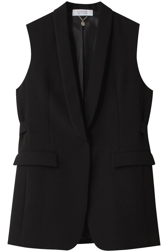 【アルアバイル/allureville】の【Loulou Willoughby】タキシードジレ インテリア・キッズ・メンズ・レディースファッション・服の通販 founy(ファニー) https://founy.com/ ファッション Fashion レディースファッション Fashion for Women アウター Coat / Outerwear Collection レディースジャケット・軽アウター Jackets ジャケット Jacket, Outerwear バランス Balance, Style Balance パーティ Party, Party Style パール Pearl, Pearl Accent ベスト Vest, Waistcoat ロング Long, Long-Length ワイド Wide, Wide Fit エレガント 上品 Elegant |ID: prp329100003843289 ipo3291000000035721116