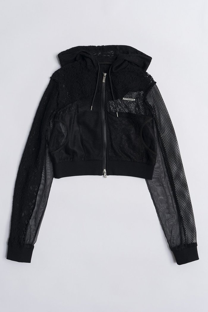 【プランク プロジェクト/PRANK PROJECT】のレースコラージュパーカー / Lace Collage Hoodie インテリア・キッズ・メンズ・レディースファッション・服の通販 founy(ファニー) https://founy.com/ ファッション Fashion レディースファッション Fashion for Women トップス・カットソー Cut & Sew Tops シャツ・ブラウス・オフィスカジュアル Elegant Blouses & Button-Ups レディースパーカー・カジュアルフーディー Casual Hoodies & Sweatshirts ロングTシャツ・Tシャツ Longline T-Shirts & Tees スウェット・クルーネックトップス Sweatshirts & Crewnecks / Relaxed Fit Sweat Tops カットソー・ベーシックTシャツ Cut-and-Sewn Tops / Stretch Tees & Basics おすすめ Recommended / Our Picks ガーリー Girly, Feminine Style コンパクト Compact, Small Size シアー Sheer, See-Through スウェット / スエット Sweatshirt, Sweatwear チュール Tulip, Tulip Motif バランス Balance, Style Balance パターン Pattern, Design Print ファブリック Fabric, Textile ボトム Bottoms, Lower Wear メッシュ Mesh, Net Fabric レース Lace, Lace Fabric ワイド Wide, Wide Fit 軽量 Lightweight, Ultra Light |ID: prp329100003843301 ipo3291000000036830510