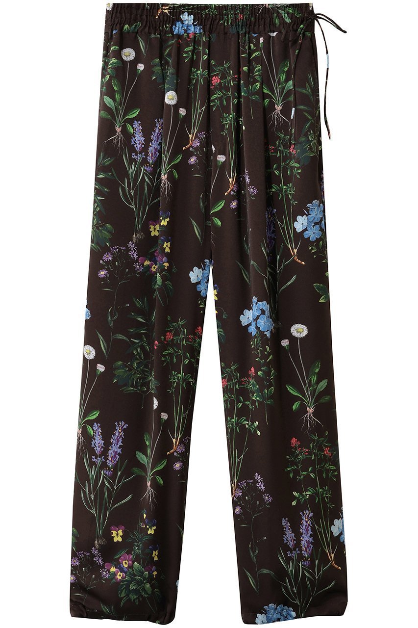 【ティッカ/TICCA】のフラワープリントパンツ インテリア・キッズ・メンズ・レディースファッション・服の通販 founy(ファニー) 　ファッション　Fashion　レディースファッション　Fashion for Women　パンツ　Pants & Trousers　2026年　2026　フェミニン　Feminine, Girly　フラワー　Flower, Floral　プリント　Print, Printed Pattern　夏　Summer　春　Spring　S/S・春夏　SS, Spring/Summer, Warm Season　ブラウン|ID: prp329100003844990 ipo3291000000035705788