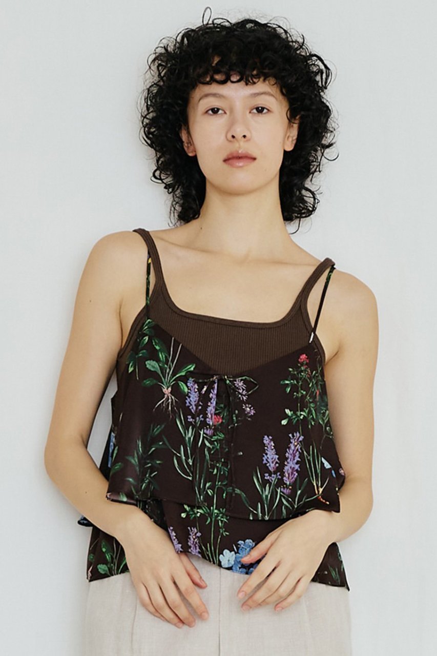 【ティッカ/TICCA】の2wayフラワープリントビスチェ 人気、トレンドファッション・服の通販 founy(ファニー) 　ファッション　Fashion　レディースファッション　Fashion for Women　トップス・カットソー　Cut & Sew Tops　キャミソール&ノースリーブ　Camisoles & Sleeveless Tops　シャツ・ブラウス・オフィスカジュアル　Elegant Blouses & Button-Ups　ビスチェ　Bustiers & Corset Tops / Layered Bustier Style　花柄・フラワープリント・モチーフ　Floral Prints & Motifs / Flower Pattern Tops　おすすめ　Recommended / Our Picks　インナー　Innerwear　トレンド　Trend, Trending Now　ノースリーブ　Sleeveless, No-Sleeve　ビスチェ　Bustier, Corset Top　フラワー　Flower, Floral　プリント　Print, Printed Pattern　羽織　Haori, Light Jacket　other-7|ID: prp329100003844991 ipo3291000000036189230