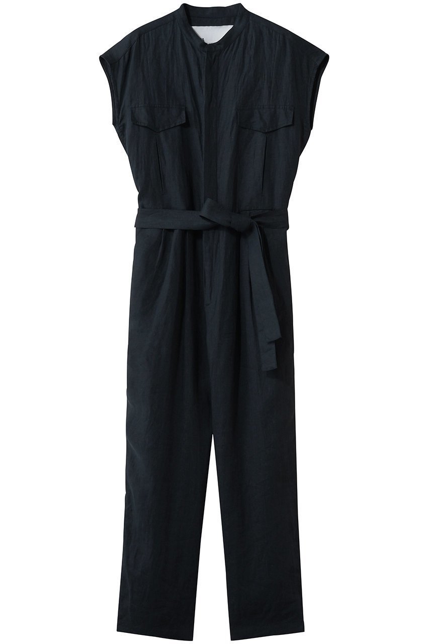 【ティッカ/TICCA】のリネンコンビネゾン インテリア・キッズ・メンズ・レディースファッション・服の通販 founy(ファニー) 　ファッション　Fashion　レディースファッション　Fashion for Women　パンツ　Pants & Trousers　コンビネゾン　Jumpsuit, All-in-One　サンダル　Sandals, Summer Shoes　スリーブ　Sleeve, Long Sleeve / Short Sleeve　フレンチ　French, French Style　リゾート　Resort, Vacation Style　リネン　Linen, Linen Fabric　リラックス　Relax, Relaxed Fit　ネイビー|ID: prp329100003844996 ipo3291000000036642295