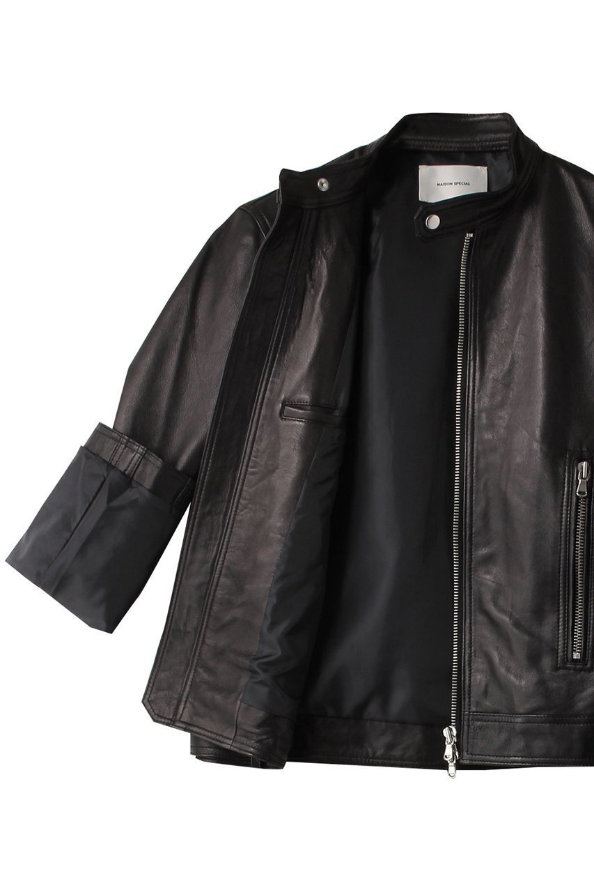 【メゾンスペシャル/MAISON SPECIAL】の【UNISEX】SHEEPレザーシングルライダース 人気、トレンドファッション・服の通販 founy(ファニー) 　ファッション　Fashion　レディースファッション　Fashion for Women　アウター　Coat / Outerwear Collection　レディースジャケット・軽アウター　Jackets　ライダースジャケット / レザースタイル　Riders Jackets & Biker Style　ユニセックス　Unisex, Genderless　ジャケット　Jacket, Outerwear　トレンド　Trend, Trending Now　other-7|ID: prp329100003845003 ipo3291000000032951440