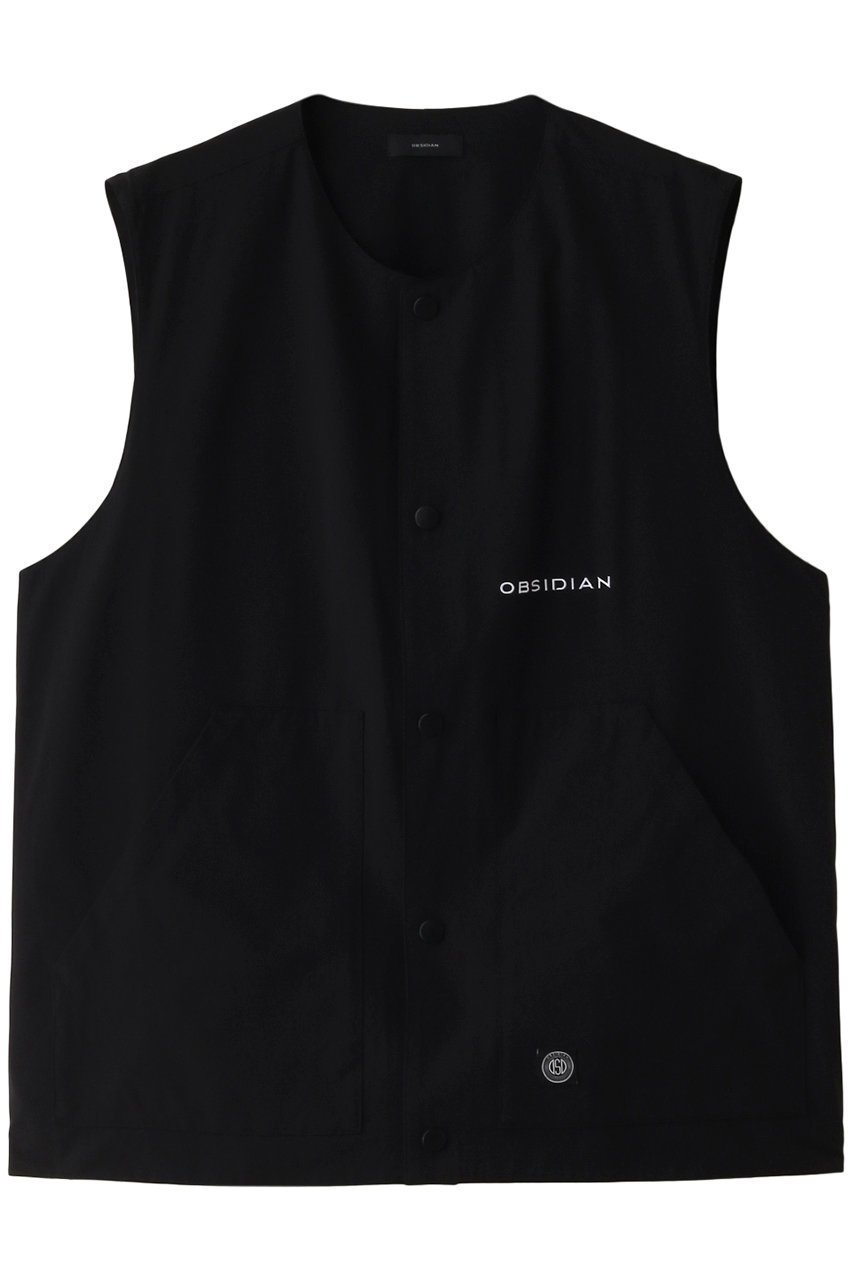 【オブシディアン/OBSIDIAN / MEN】の【MEN】NYLON VEST インテリア・キッズ・メンズ・レディースファッション・服の通販 founy(ファニー) 　ファッション　Fashion　メンズファッション　Fashion for Men　トップス・カットソー　Cut & Sew Tops　ゴルフ　Golf　シンプル　Simple, Minimal　スポーツ　Sports, Activewear　ベスト　Vest, Waistcoat　ポケット　Pocket, Pocket Detail　旅行　Travel　軽量　Lightweight, Ultra Light　ブラック|ID: prp329100003845028 ipo3291000000032805727